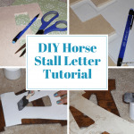 diy horse stall letter sign tutorial