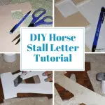 diy horse stall letter sign tutorial