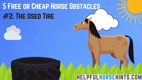 Horse Obstacle - Used Tire