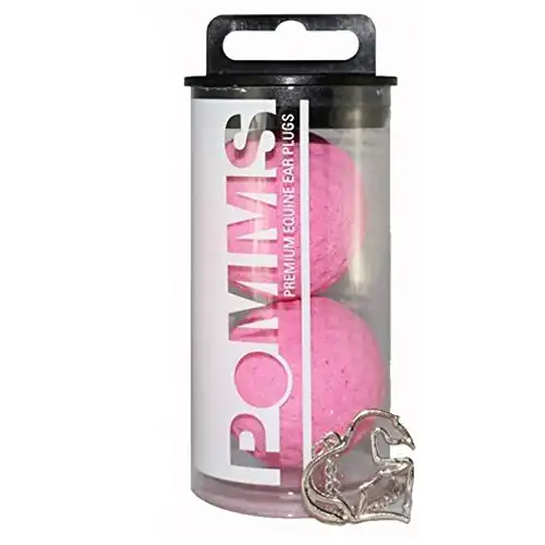 Pomms Premium Equine Ear Plugs (Pink, Horse)