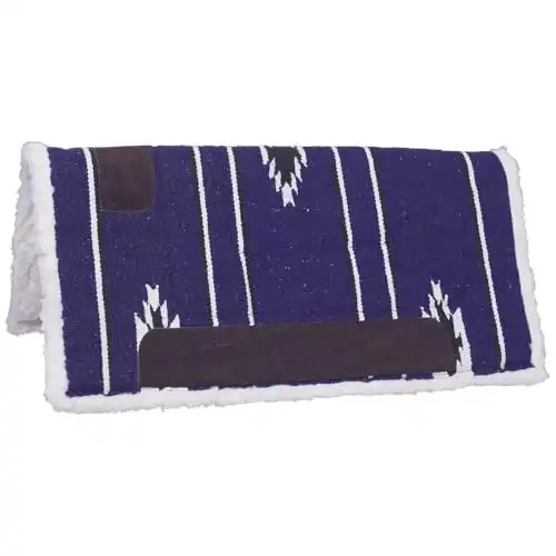 Tough 1 Square Saddle Pad/Fleece Bottom