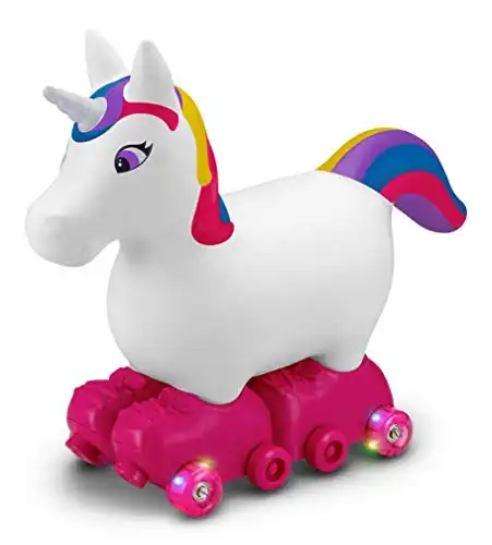 Kid Trax Silly Skaters Unicorn Toddler Foot to Floor Ride On Toy