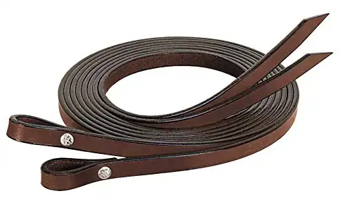Weaver Leather Bridle Leather Split Reins, Brown