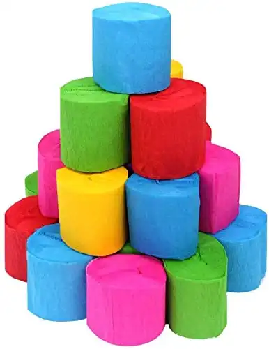 Coceca 36 Rolls Crepe Paper Streamers