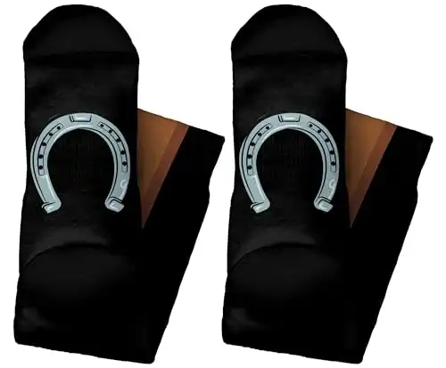 Unisex Novelty Socks Lucky Horse Leg Socks