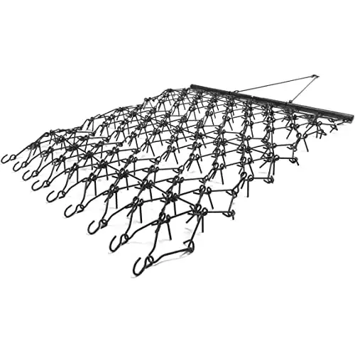 Heavy Duty Drag Harrow 7 FT x 8 FT Leveling Grading Steel Mesh