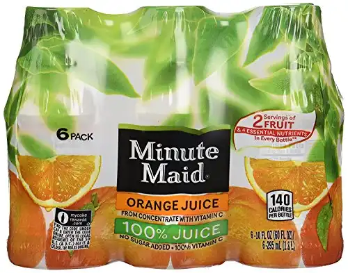Minute Maid 100% Orange Juice, 10 Fl Oz Bottles