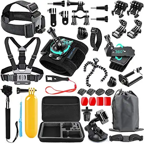 SmilePowo 48-in-1 Accessories Kit for GoPro Hero
