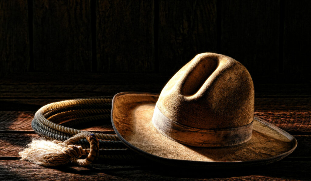 American West rodeo cowboy