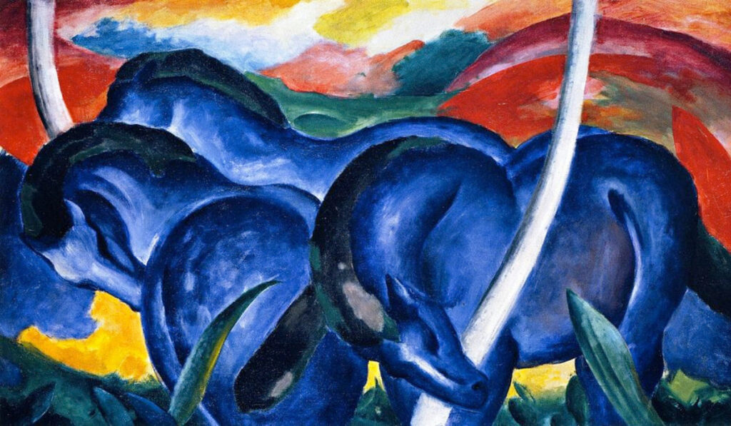 Blue Horses Painting