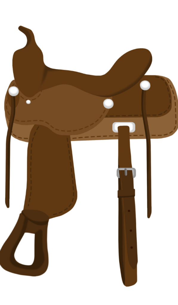 illustration of a western saddle