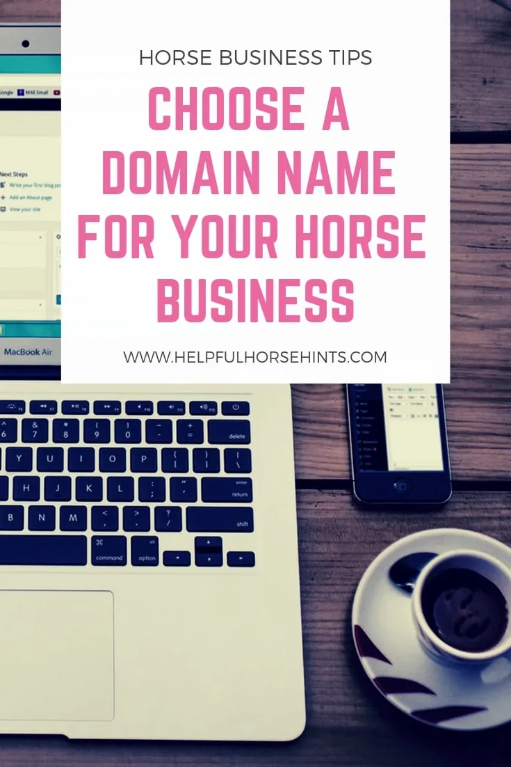 Pinterest Pin - Choose a domain name or your business