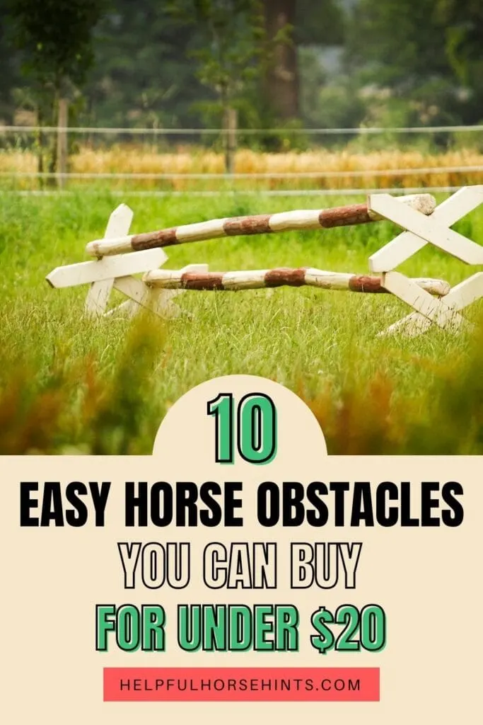 Pinterest pin - Horse Obstacles You Can Buy for Under $20