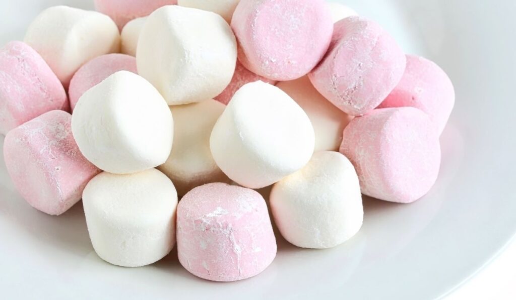Marshmallows On  Plate