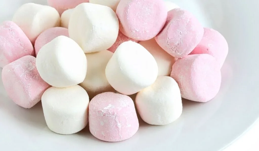 Marshmallows On Plate