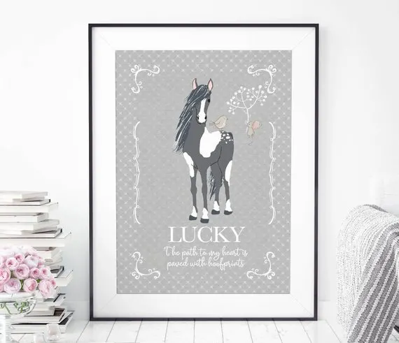 Personalized Horse Print