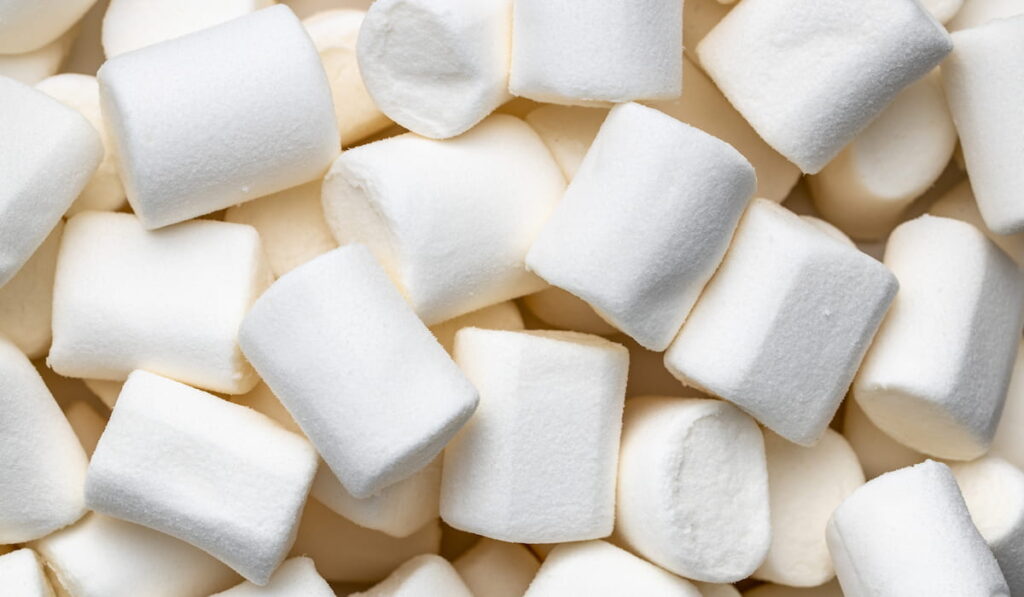 White sweet marshmallows