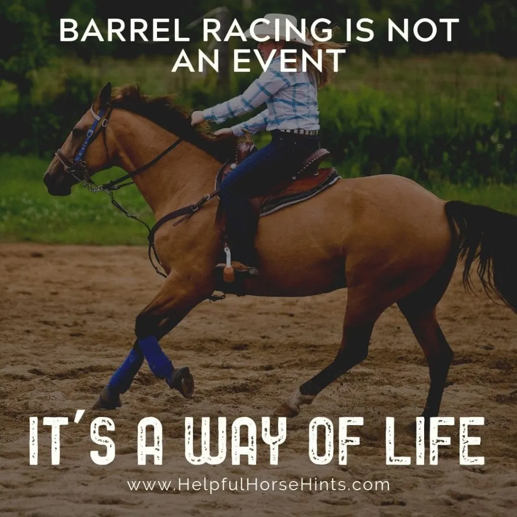 Pinterest Pin - Barrel Racing Is Not An Event, It Is A Way Of Life