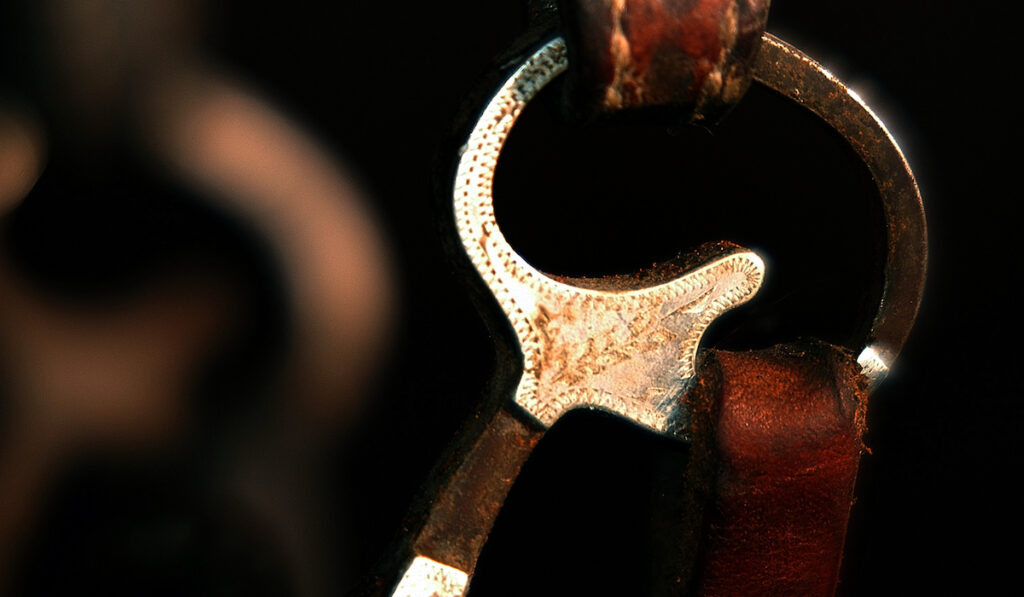 closeup of an engraved bit