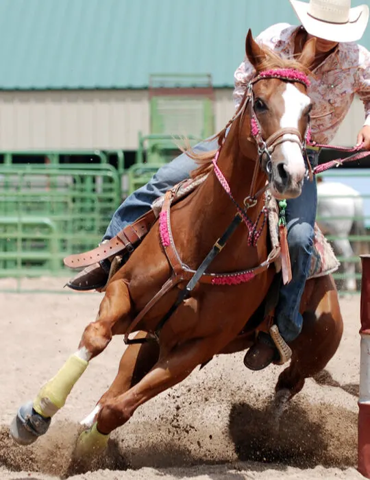 cowgirl-racing-her-horse-barrel-racing