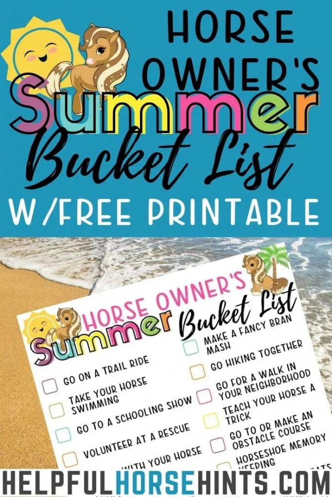 pinterest image for summer bucket list