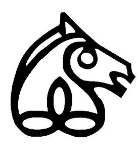 Irish Sport Horse Brand on white background