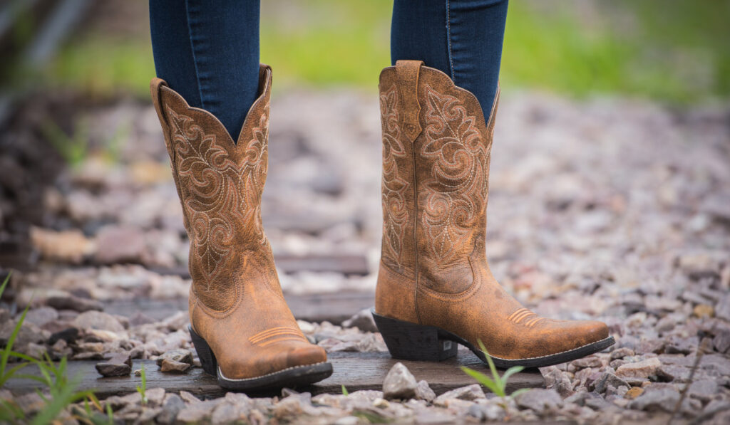 leather cowboy boots