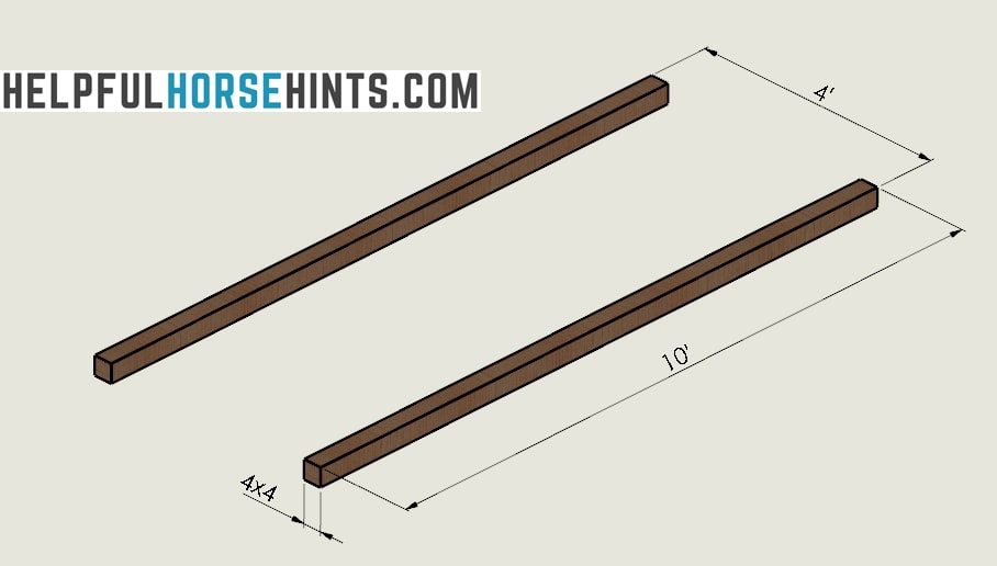 Starting DIY Horse Bridge Obstacle layout