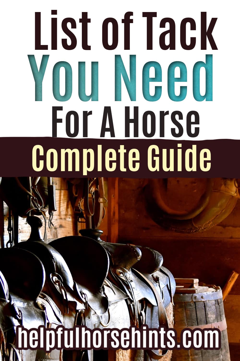 What Tack Do You Need for a Horse Complete Guide Helpful Horse Hints